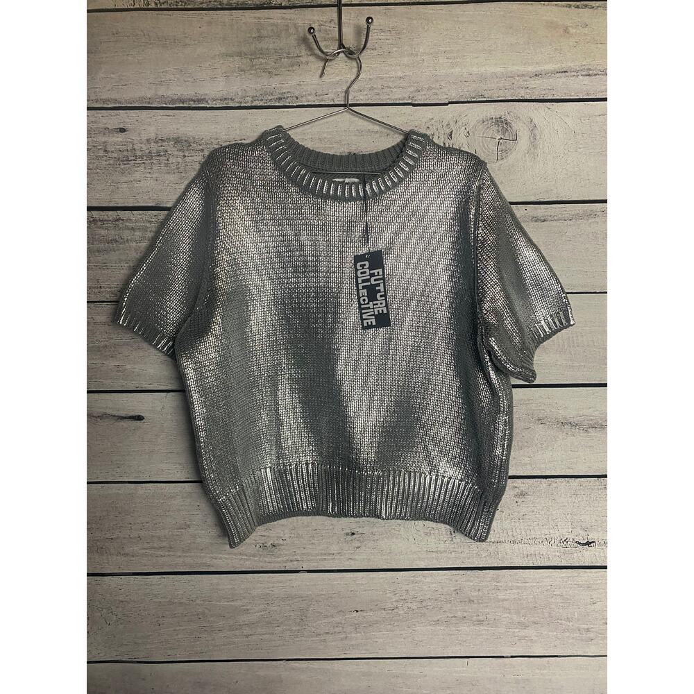 Future Collective Metallic Crewneck - Ladies XL